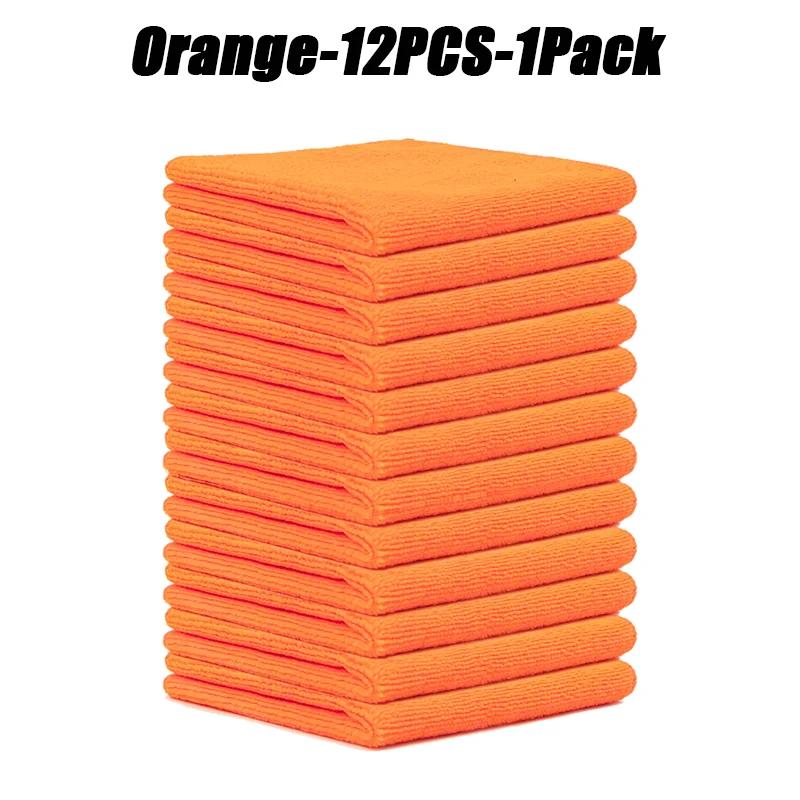 

12 шт. автомобильных полотенец из ультратонкого волокна светло-серого цвета, набор салфеток для уборки, впитывающая мягкая и удаляющая пятна ткань