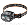 Portable Plastic LED Headlamp Mini USB Rechargeable Head Flashlight Long Lasting Hands-Free Powerful Headlamp Hiking
