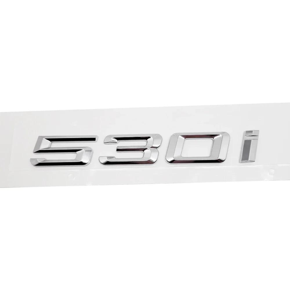 For BMW G30 G60 G68 F10 F18 F11 F07 E60 E61 E39 DIY Sticker Rear Trunk Badge Plastic Decal 5 Series 530i 535i 540i 550i Ue2