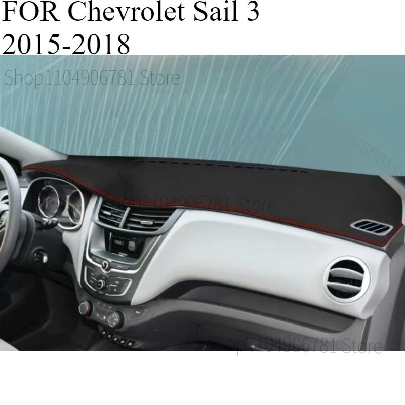 FOR Chevrolet Sail 3 2015-2018 Car Dash Mat Dashmat Dashboard Mat Cover Sun Shade Dash Board Cover Carpet Accessories