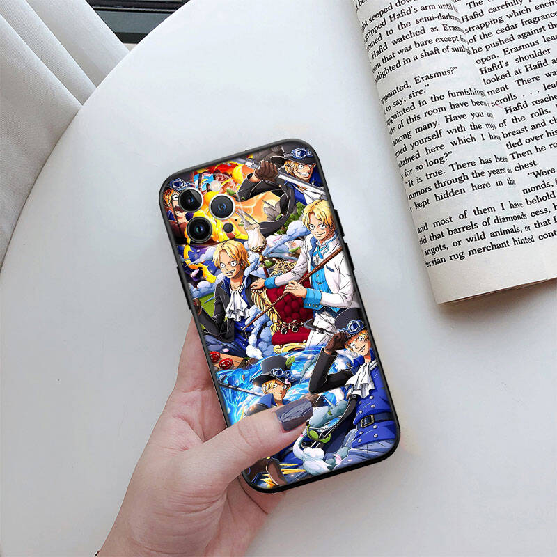 MH122 One Piece Sabo Phone Shell Case for Redmi Note 8 9 10 11 11S 10C 10X 10A 10T 9A 9C 9T 9S 8T Pro Max Plus Prime