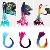 Helmet Dreadlocks Braid For Helmet Motorcycle Dreadlocks Dirty Braid Pigtail Gradient Synthetic Twist Braid Ponytail With Sucker