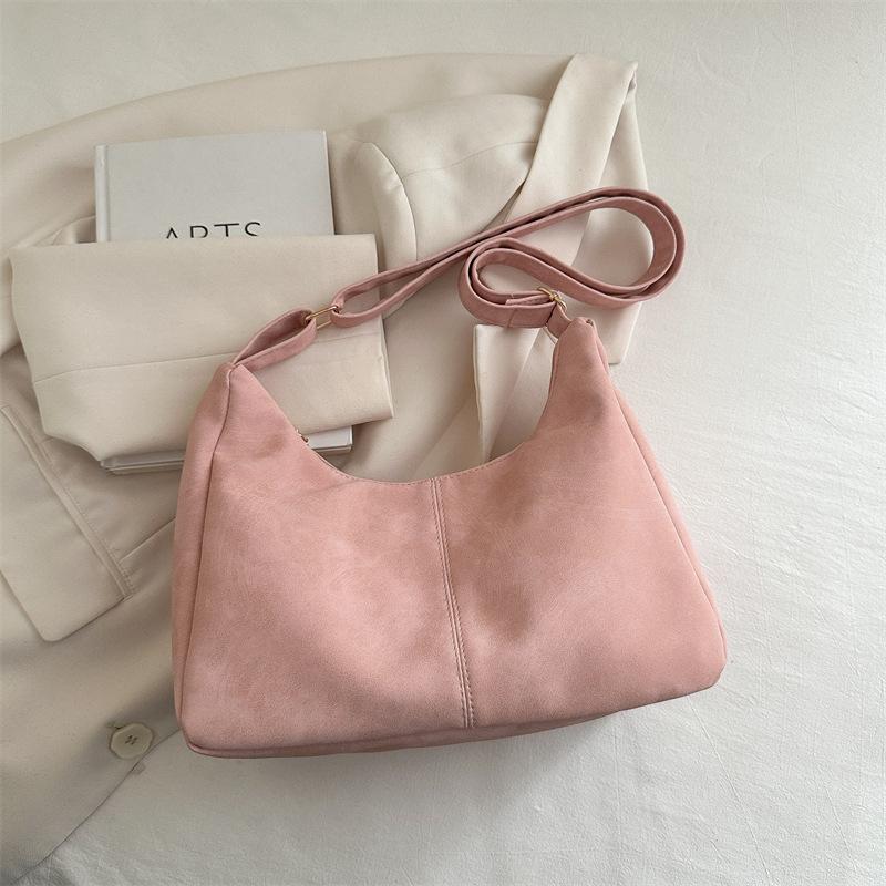 

Сумка-тоут на одно плечо, ретро-текстура, матовая, большая вместимость, весенняя универсальная сумка, 2025, новая модная трендовая сумка, взрыв