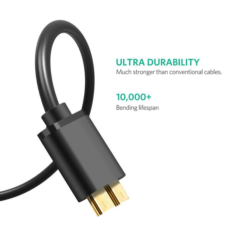 High Quality Gold plated External Hard Drive HDD USB 3.0 Type-A to Micro B Cord Data Cable