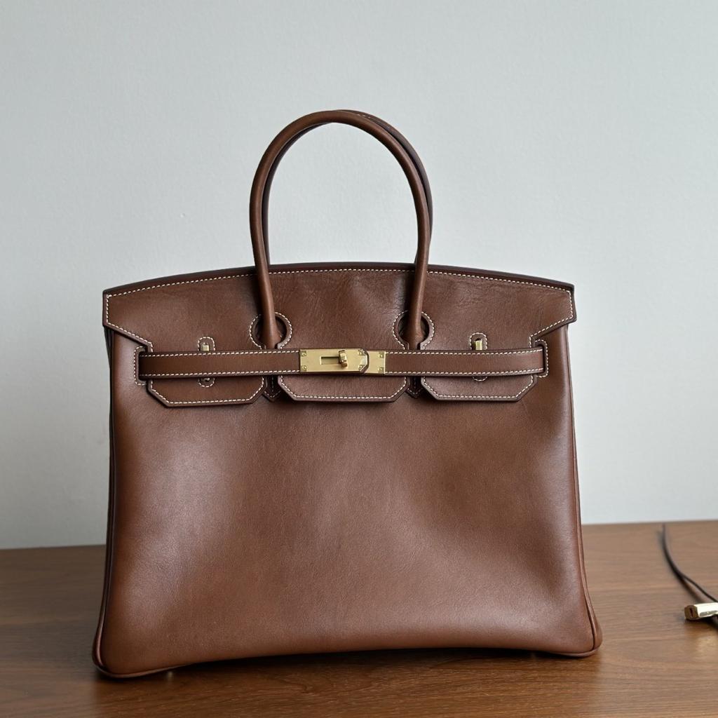 35cm Messenger-veske i kuskinn for kvinner Stor kapasitet Enkel mote Håndholdt crossbody-veske