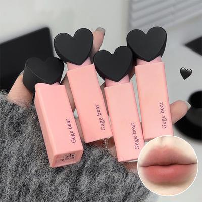 Dream Sweetheart Velvet Lip Glaze Nude Matte Lipstick,24 Hour Natural Velvet Smooth Crayon Lip Stain