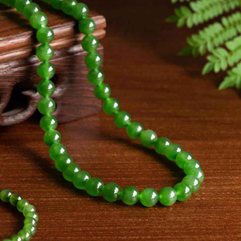 Naszyjnik na obojczyk z zielonego jadeitu Hetian w starożytnym stylu