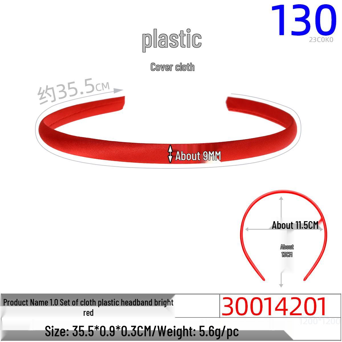 

Набор детских повязок для волос шириной 10 мм, обтянутых атласом конфетных цветов