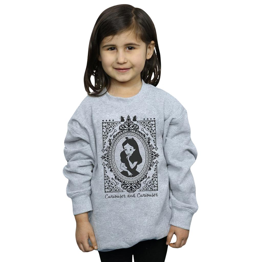 Disney Girls Alice In Wonderland Frame Sweatshirt