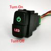 1PC Dual Switch LED Power Fan Front Rear Light Switch Button with wire For Mitsubishi Pajero V73 V93 Lancer Outlander ASX L200