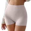 Nahtlose Eis-Seide Damen Zwei-in-Eins Sicherheits-Boxershorts, Atmungsaktive Grundfarbe Anti-Exposition Sommer-Unterhosen