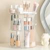 360° drehbarer Make-up-Organizer, drehbarer Badezimmer-Organizer für die Arbeitsplatte, Organizer für Kosmetika, Kosmetik-Halterregal,(klar)