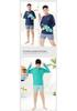 Boys' Plus Size Quick-Drying Two-Piece Sun Protection Swimsuit (2026) - Swim Trunks Set for Middle and Large Kids