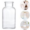 2Pcs Large Mouth Glass Bottles Simple Glass Vases Reagent Bottles for DIY Decoration Message Charms Wedding Favors Beach Sand