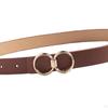 PU Leather Belt for Women, Female Pants Accessories, Casual Waist Belt, Snap Buckle, Skirts,