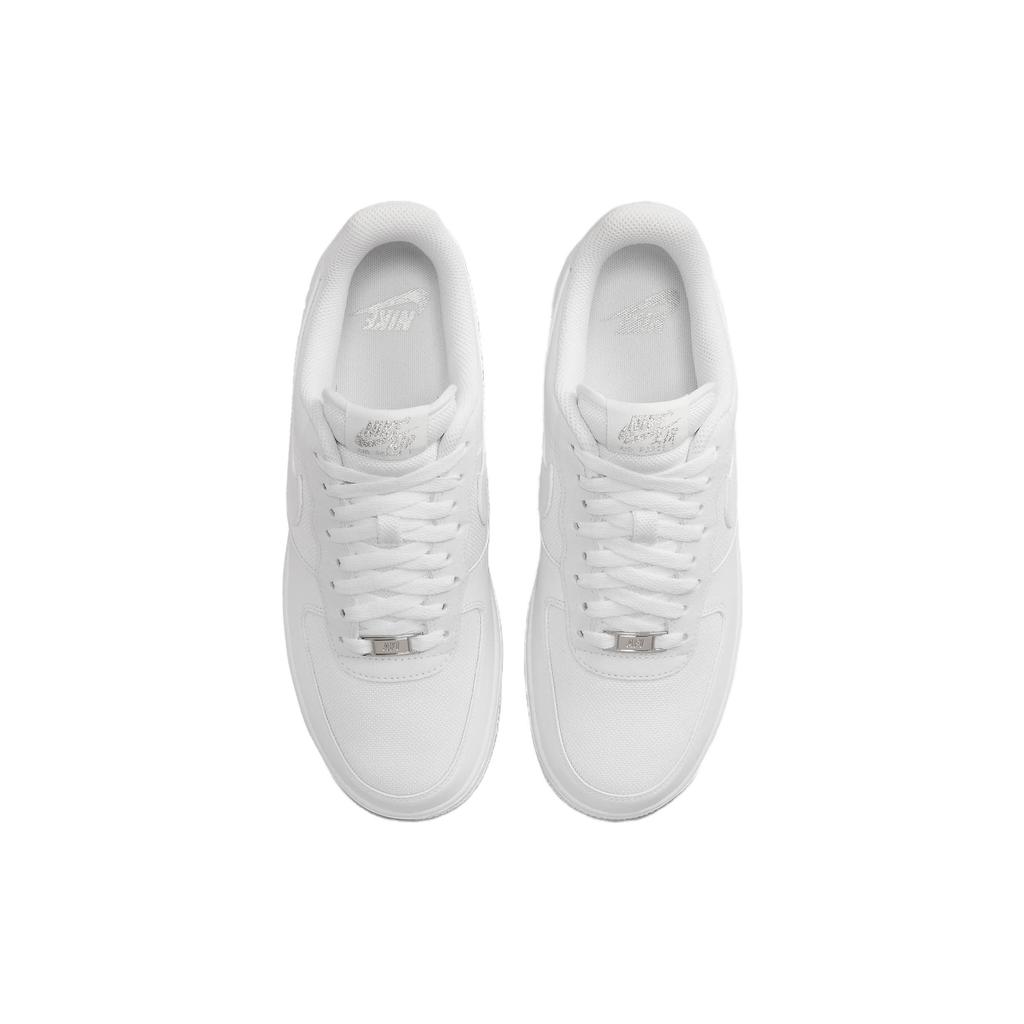 Nike Air Force 1 07 LV8 White Metallic Silver Unisex Sneakers FJ4004-100