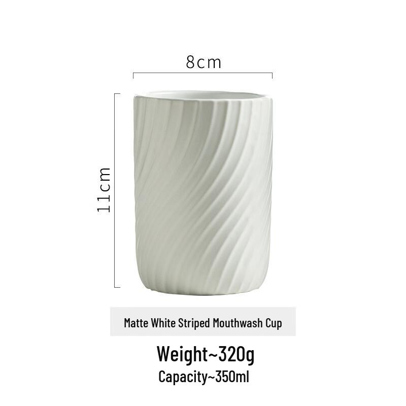OLOEY Ceramic Bathroom Tumbler Set