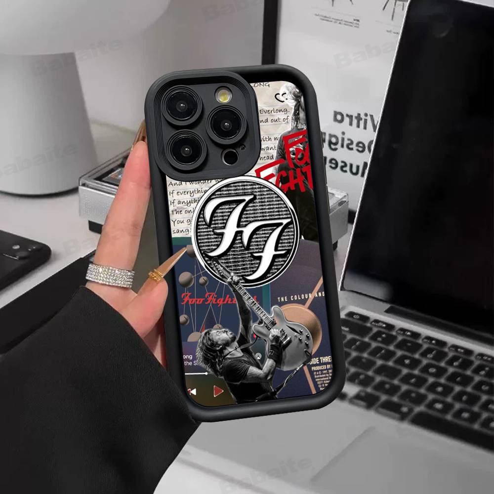 Band F-Foo F-Fighters Classic Rock Phone Case For IPhone 17 16 15 14 13 12 11 Pro Max Plus Silicone Shockproof Case