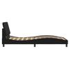 Bed Frame without Mattress  Hanko  Black 100x200 cm Velvet