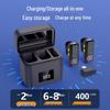 Wireless Lavalier Microphone with Dual Connectivity, Digital Display, Charger Case, Live Broadcast Noise Reduction, and Magnetic Clip