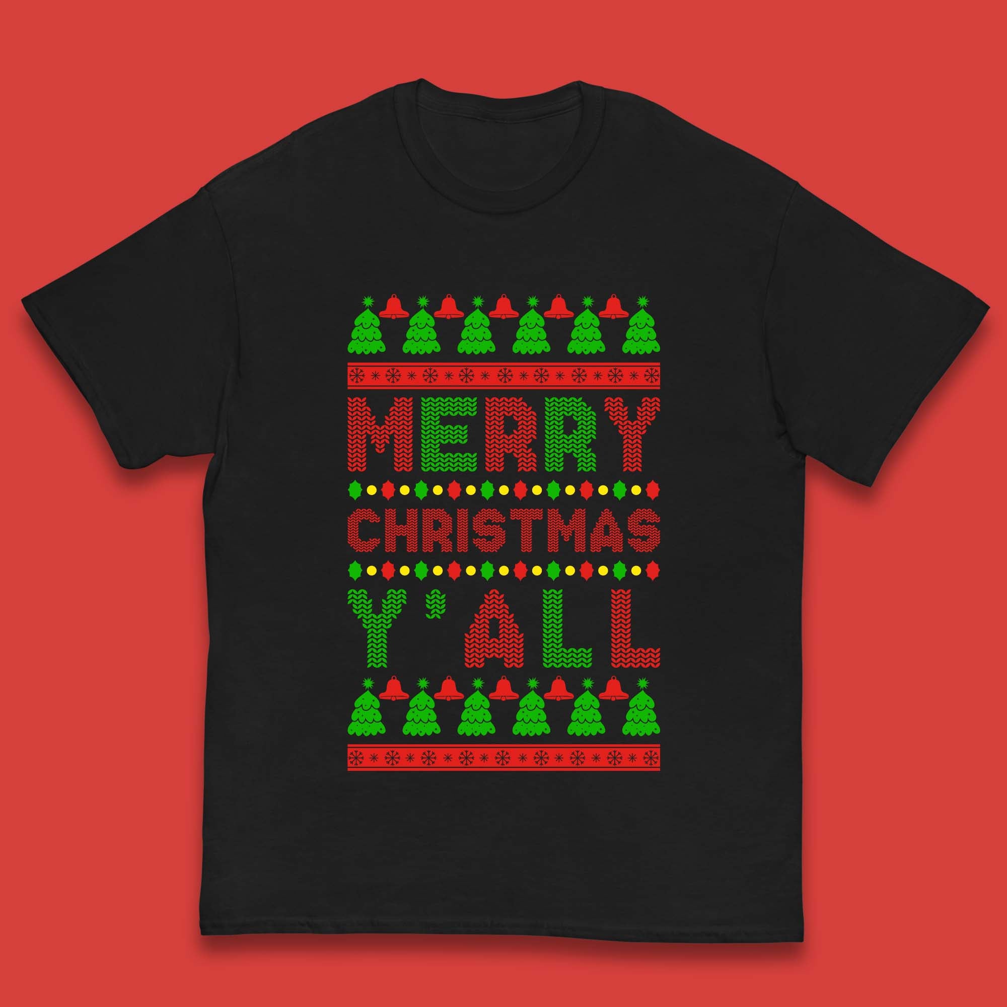 Merry Christmas Y All Kids T-Shirt 140
