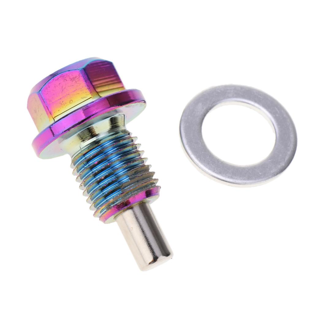 Aluminum Alloy Magnetic Oil Drain Plug Screw Nut for Engine Oil Pan Car Maintenance Solution