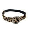 Y2K Punk Leopard Print Leather Belt - Women's Retro Design, Trendy American Hot Girl Style, Versatile Cool Accessory