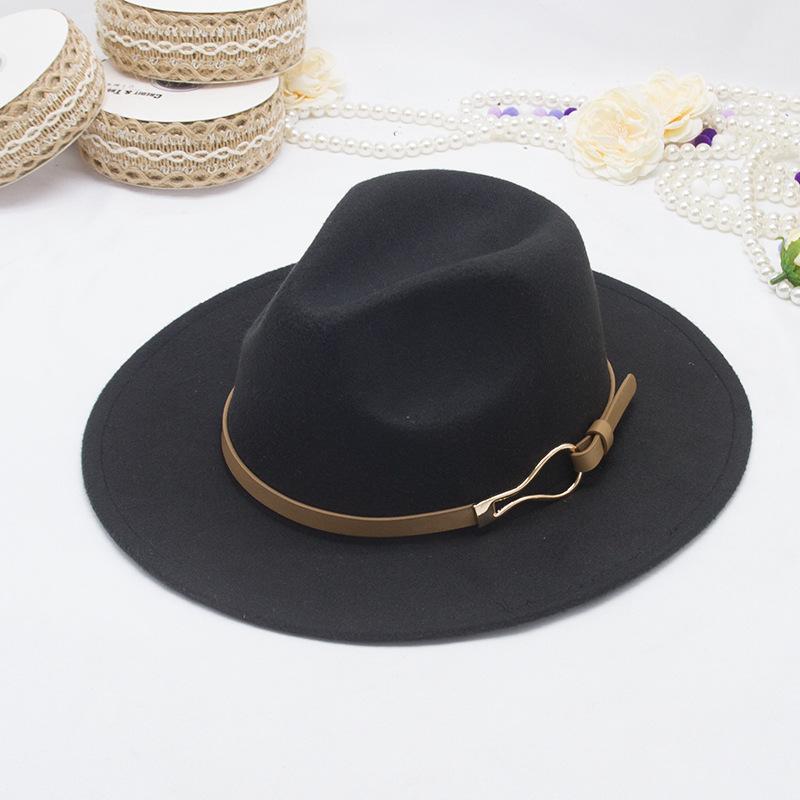 

Шляпа мягкая фетровая шляпа женская большая широкая 9,5 см винтажная фетровая шляпа цвета хаки джаз зимняя формальная кепка сомбреро де мухер 56-58CM