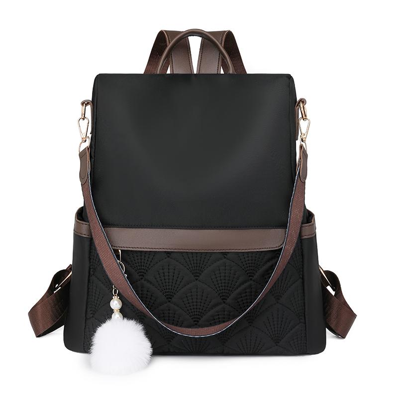 

Ромбовидный рюкзак женский противоугонный дорожный рюкзак легкий большой емкости школьный рюкзак для школьников чёрный