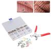 200 Sets / 800 PCS 9.5mm Metal Snap Button Set Hollow Snap Buttons Multi-Color Mix Snap Fastener Pliers Tool