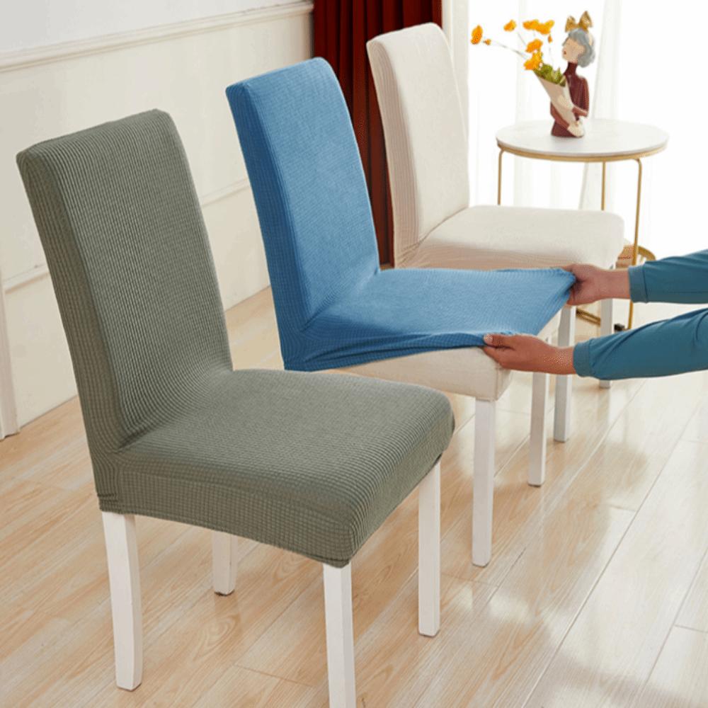 High Elastic Seat Cover Plain Color Stool Cover Dining Chair Cover Wedding Banquet