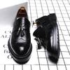 Fashion Male Pointed Loafers Tassel Thick Bottom Fashion Shoes Original Men Formal Club Wedding Party Shoes Men Luxury Designer Shoes