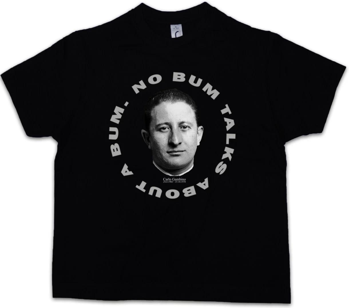 CARLO GAMBINO PORTRAIT Kids Boys kids boys T-Shirt Mafia Capone New York AL Gangster Boss 130