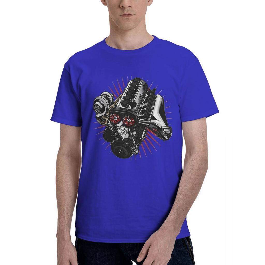 JDM Car 2JZ Engine Turbo Tuning 100 Cotton Casual Breathable Confortable Totoro New In Tops And TShirts Funny Gift