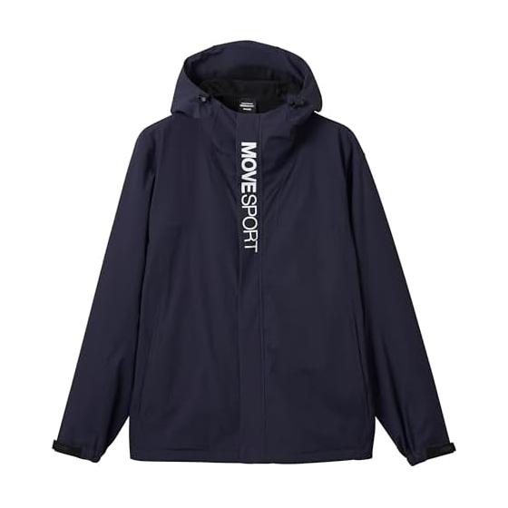 MOVESPORT Windbreaker Descente HEATNAVI Nylon Full Zip Hoodie Water Repellent Training Unisex Adult