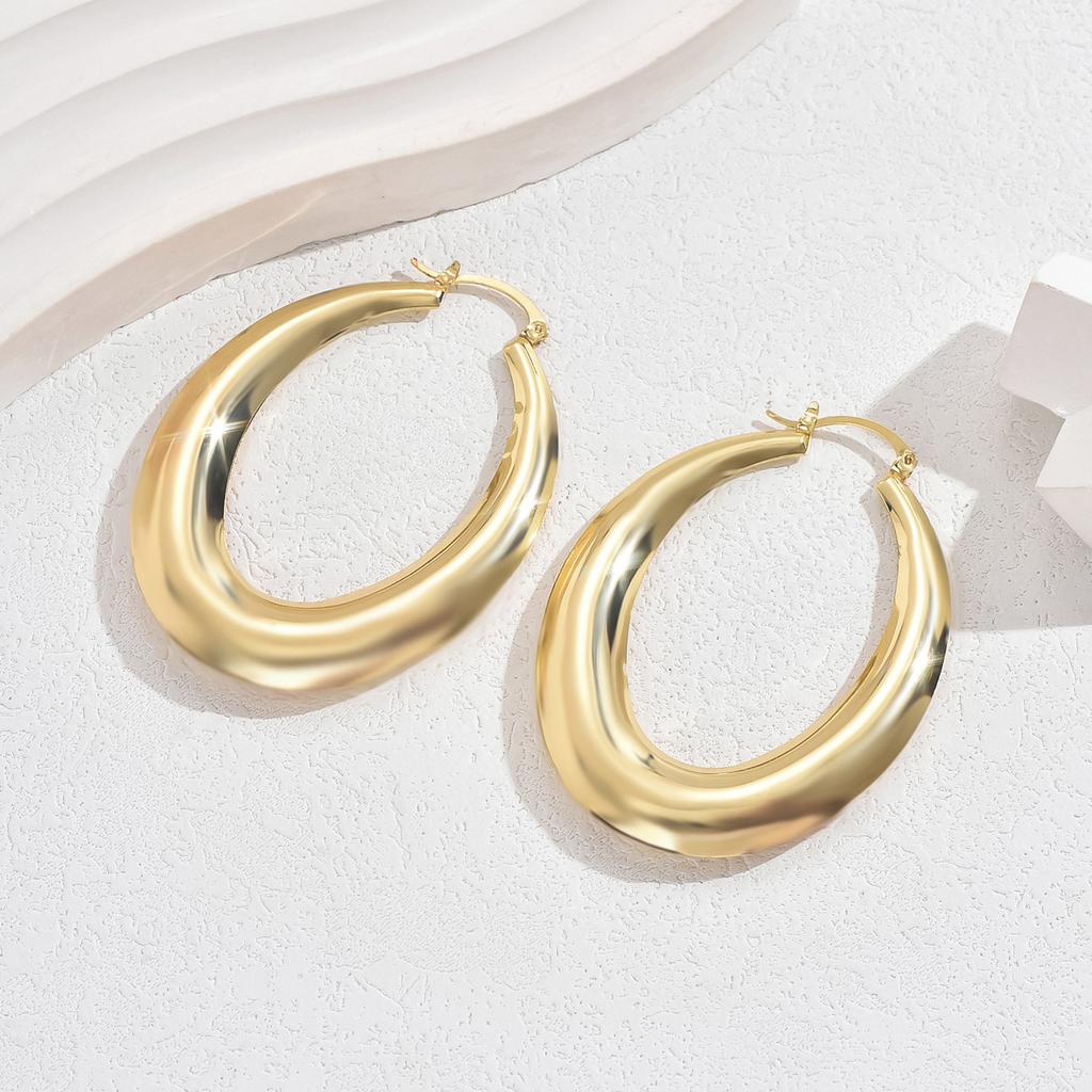 Xiaoqing Fresh Wind Women's Earrings Simple U-shaped Design Earrings Versatile Temperament Earrings