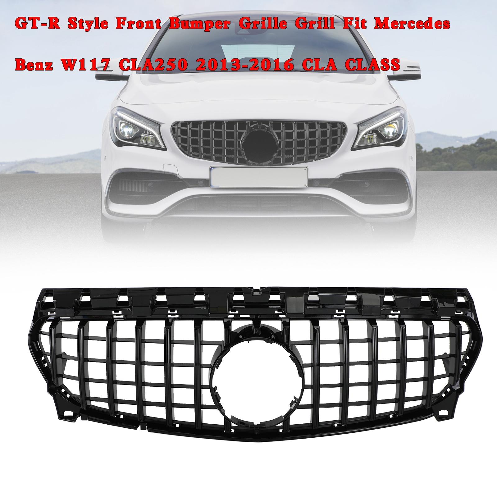 

GT-R Style Front Bumper Grille Grill Fit Mercedes Benz W117 CLA250 2013-2016 CLA CLASS