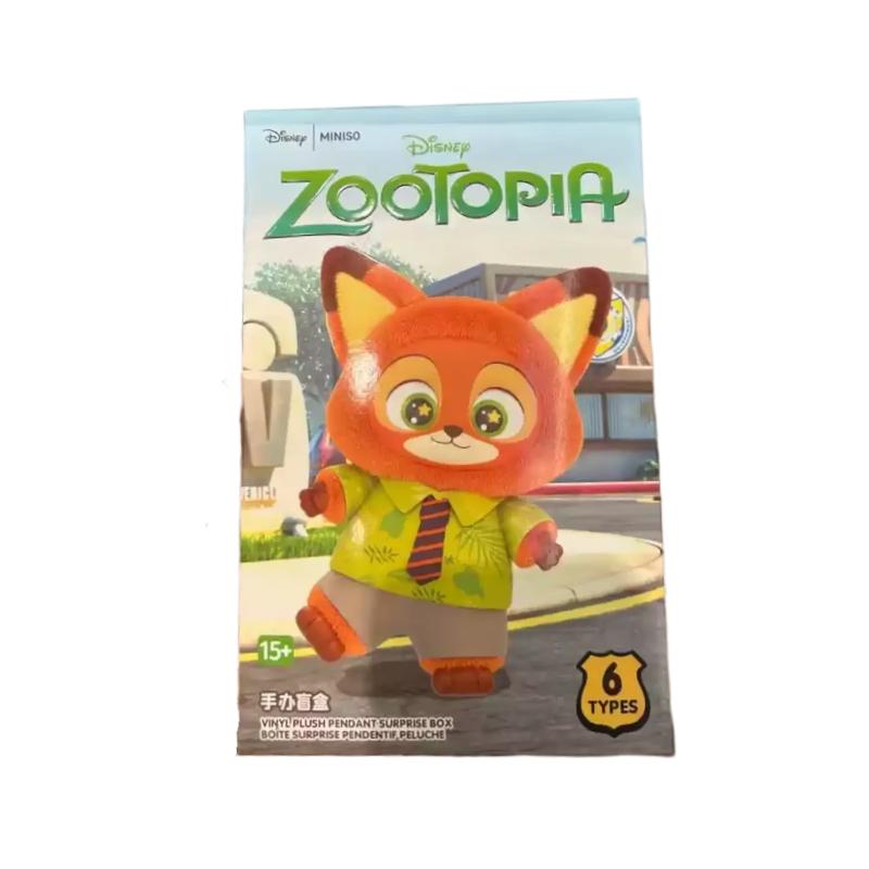 2025 New Authentic Zootopia Judy Rabbit Nick Fox Sheep Blind Box Disney Character Model Pendant Mystery Box Toy Keychain Gift