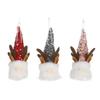New Christmas Party Decoration Supplies Sequins with Lights Doll Christmas Glowing Doll Pendant Fashion Accessories