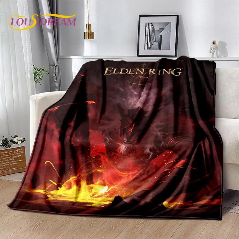 

3D Printed Elden Ring Game Gamer Soft Plush Blanket,Flannel Blanket Throw Blanket for Living Room Bedroom Bed Sofa Picnic Cover 75x90cm