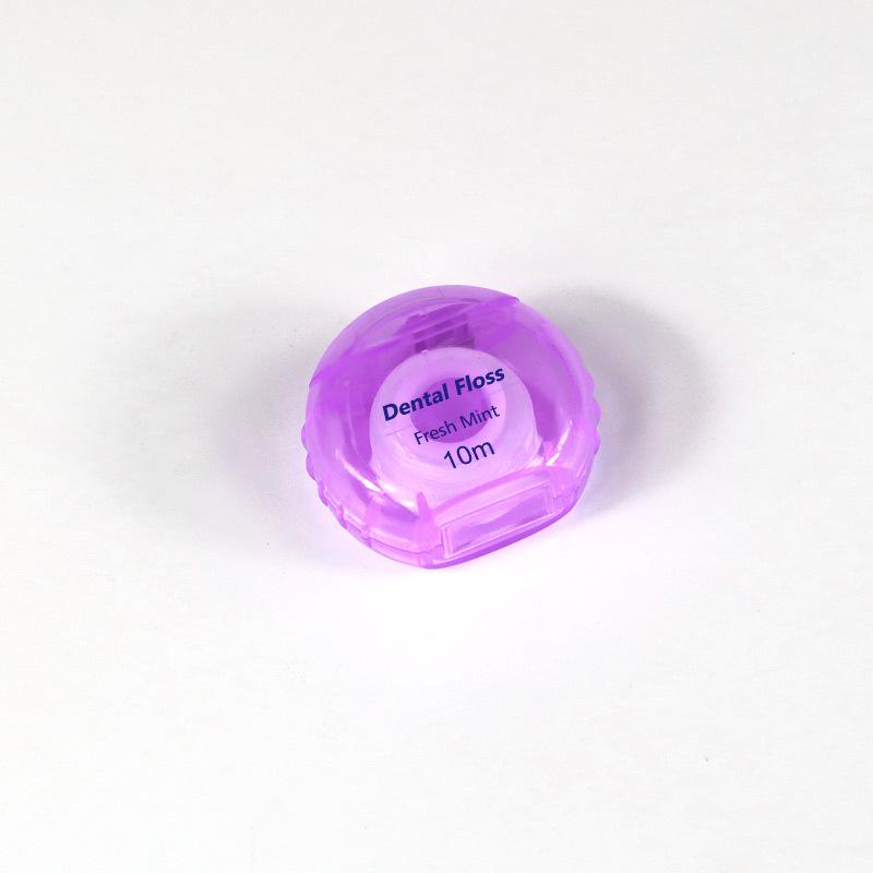 Mint-flavoured Waxed Toothpick-shaped Keyring Dental Floss Roll