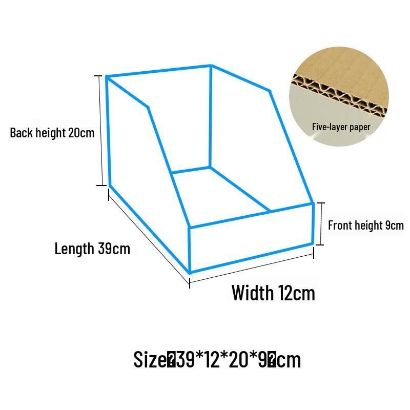 Five-Layer Super Hard Storage Organizer with Slanted Compartments for Warehouse or Supermarket