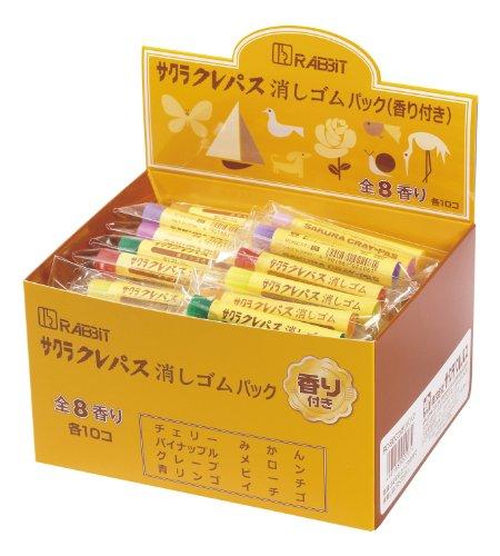 

Ластики Sakura Crepas, форма Crepas, ароматизированные, 80 штук, упаковка RC80 Kaori