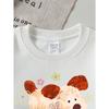 European sizes Girls' Soft Crewneck Sweatshirt, Cute Puppy with Flowers Print, Casual for Fall Winter, Ideal Holiday Present.