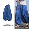 Outdoor Brand Pants For Men Lce Silk Dragon Dark Flower Loose Bloomers High Quality Wide Leg Casual Trousers Male