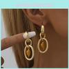 Modern Fashion Heart Shaped Earrings With Gold Plating Women For