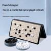 Gomoku Weiqi Magnetic Portable Folding Chess Set - Black & White Beginner Edition for Kids & Adults with Storage Feature