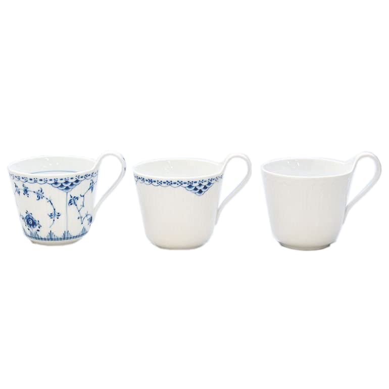 

Royal Copenhagen History Mix Lace Anniversary Mugs, Set of 3, 330ml, 2965917 1025897 [Parallel Import]