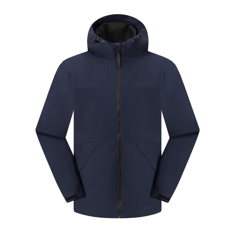 Veste d'extérieur pour hommes et femmes Printemps et Automne Assortiment de couleurs Nouvelle Vêtement d'alpinisme coupe-vent et imperméable Veste à capuche simple