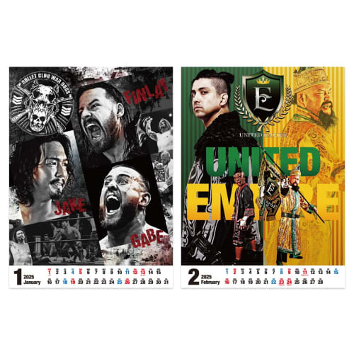 New Japan Pro Wrestling Calendar 2025 New Japan Pro Wrestling Wall Hanging Type 5955062789